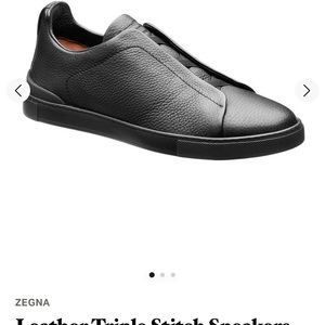 Ermenegildo ZEGNA -New Black Sneakers